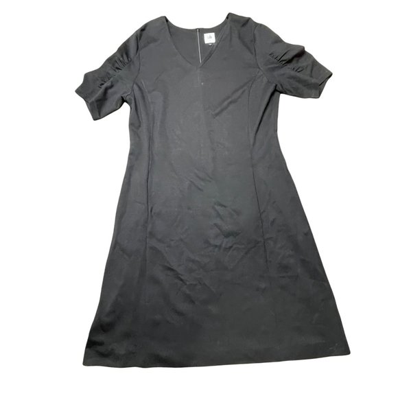 CAbi Dress Large Womens Little Black Dress Short Sleeve Party Cocktail L V Neck - Picture 2 of 12